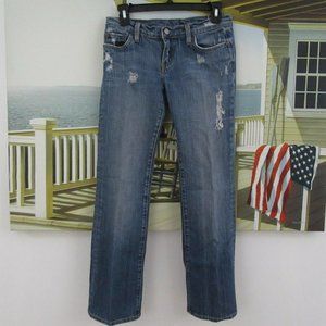 Bebe Distressed Blue Jeans Size 27